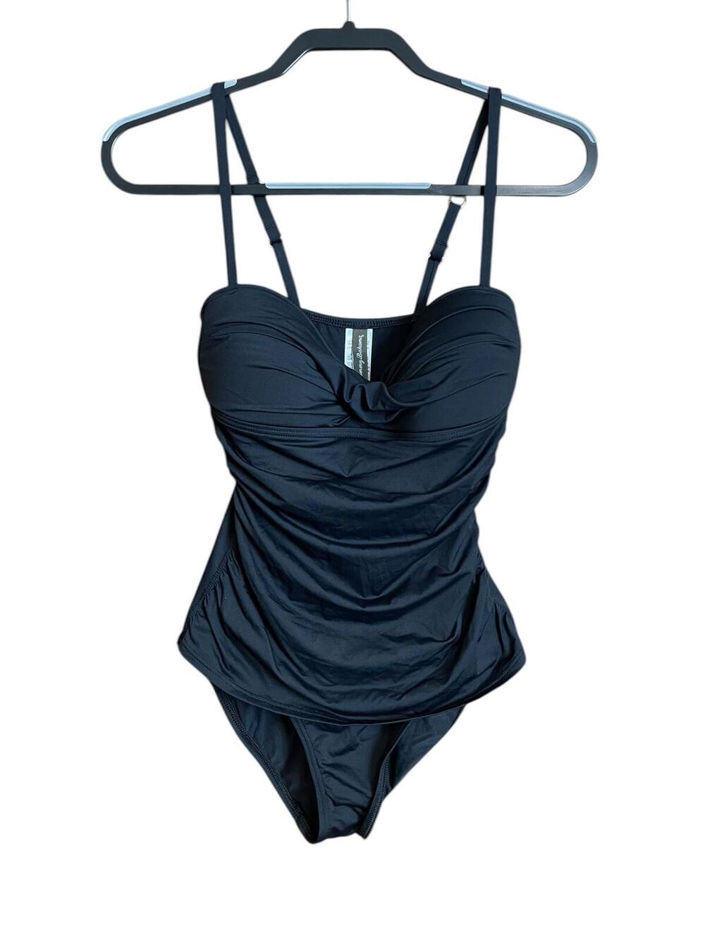 Tommy Bahama black 1 piece swimsuit with molded cups size 6